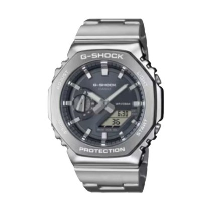 CASIO G-SHOCK GM-2110D-8ADR G-STEEL 20ATM STAINLESS STEEL BAND ANALOG-DIGITAL MEN WATCH